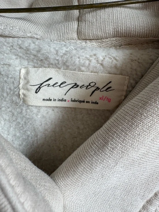 Free People Cream Hooded Button-Up Utility Jacket - Picture 3 of 3